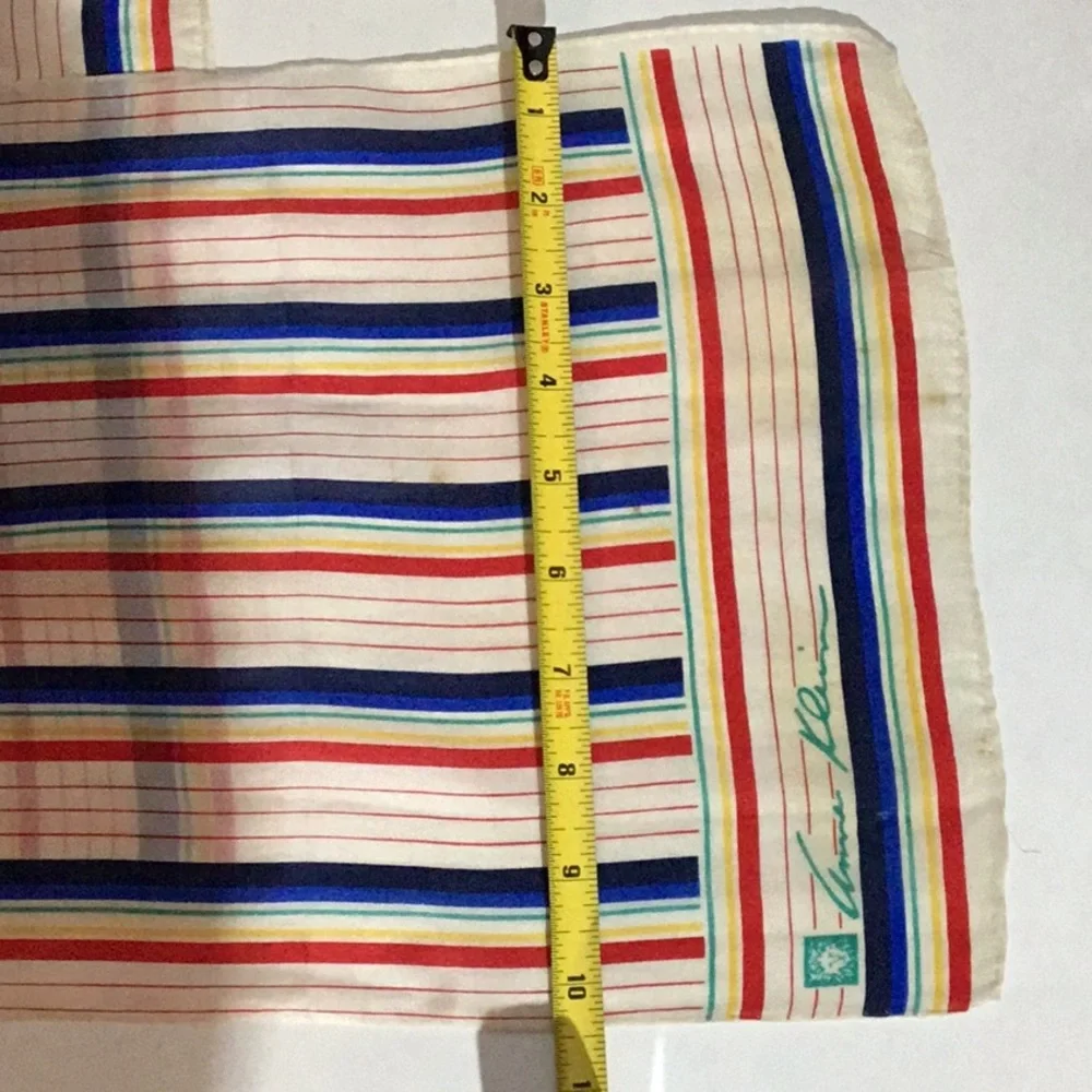 Anne Klein silk scarf, head wrap, 52” X 10”, multicolor